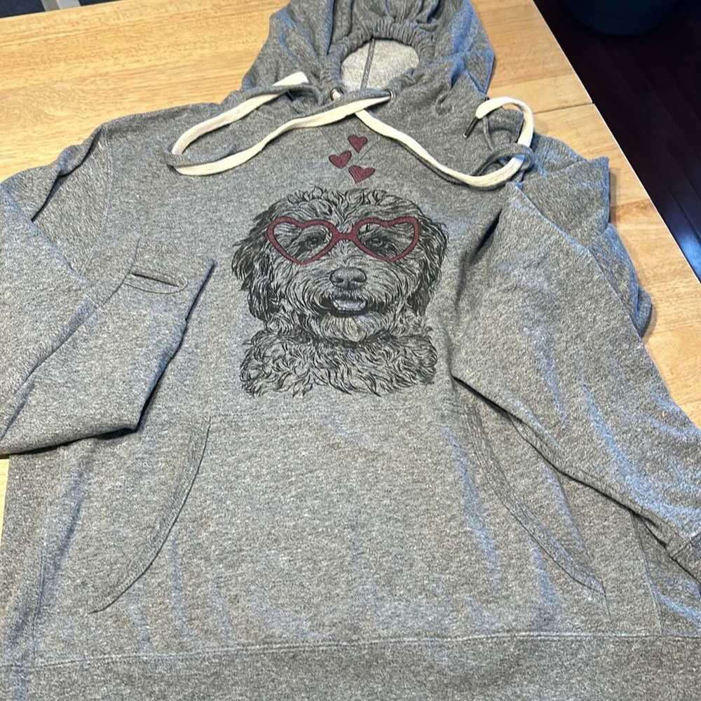 Labradoodle Heart Hoodie - Picture 2 of 5